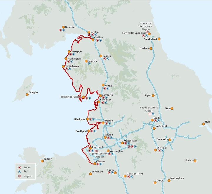 Guide de randonnées (en anglais) - King Charles III England Coast Path: North West | Cicerone guide de randonnée Cicerone 