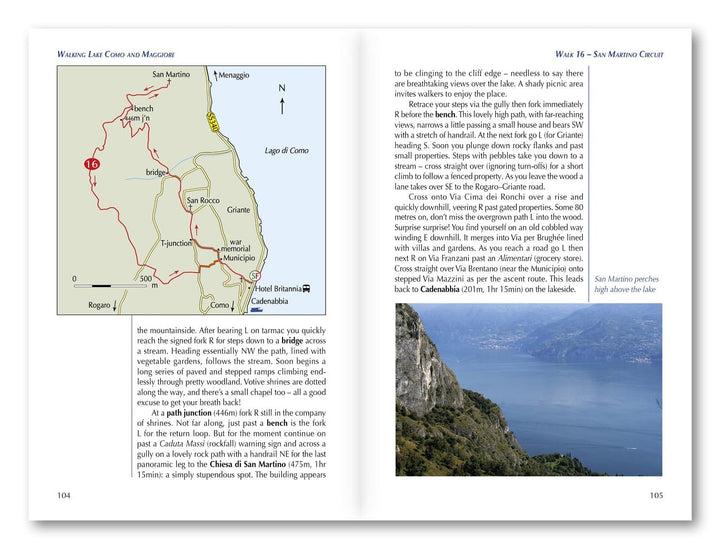 Guide de randonnées (en anglais) - Lacs de Côme & lac Majeur | Cicerone guide petit format Cicerone 