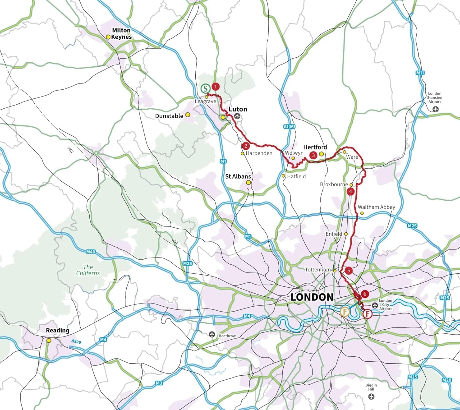 Guide de randonnées (en anglais) - Lea Valley walk | Cicerone guide de randonnée Cicerone 