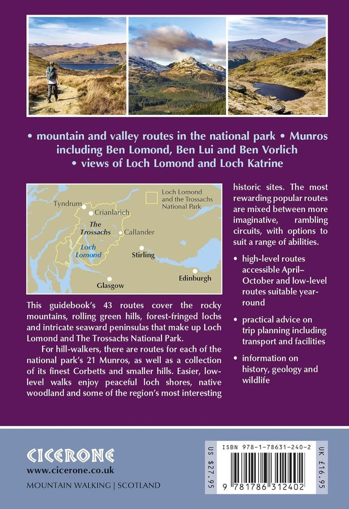 Guide de randonnées (en anglais) - Loch Lomond & the Trossachs | Cicerone guide de randonnée Cicerone 