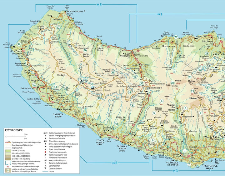 Guide de randonnées (en anglais) - Madeira | Sunflower guide de randonnée Sunflower 