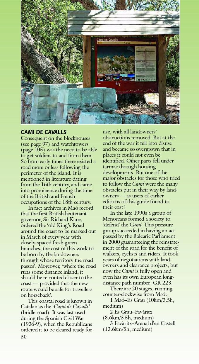 Guide de randonnées (en anglais) - Menorca | Sunflower guide de randonnée Sunflower 