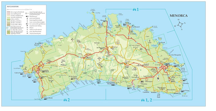 Guide de randonnées (en anglais) - Menorca | Sunflower guide de randonnée Sunflower 