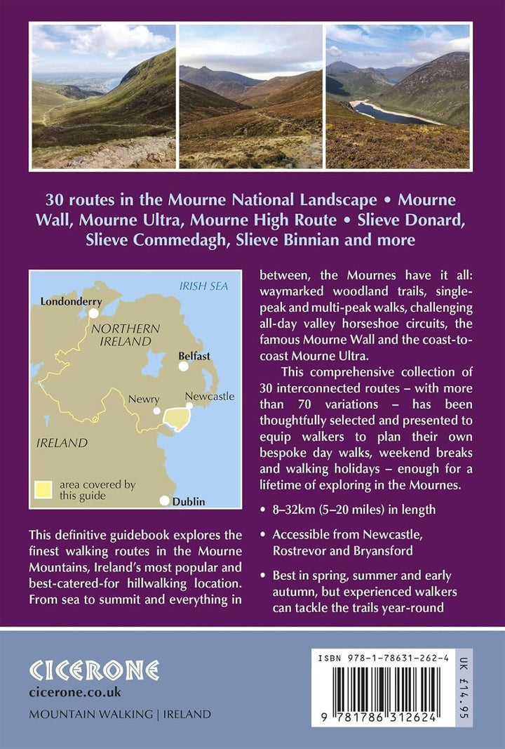 Guide de randonnées (en anglais) - Mourne Mountains (Northern Ireland) | Cicerone guide de randonnée Cicerone 