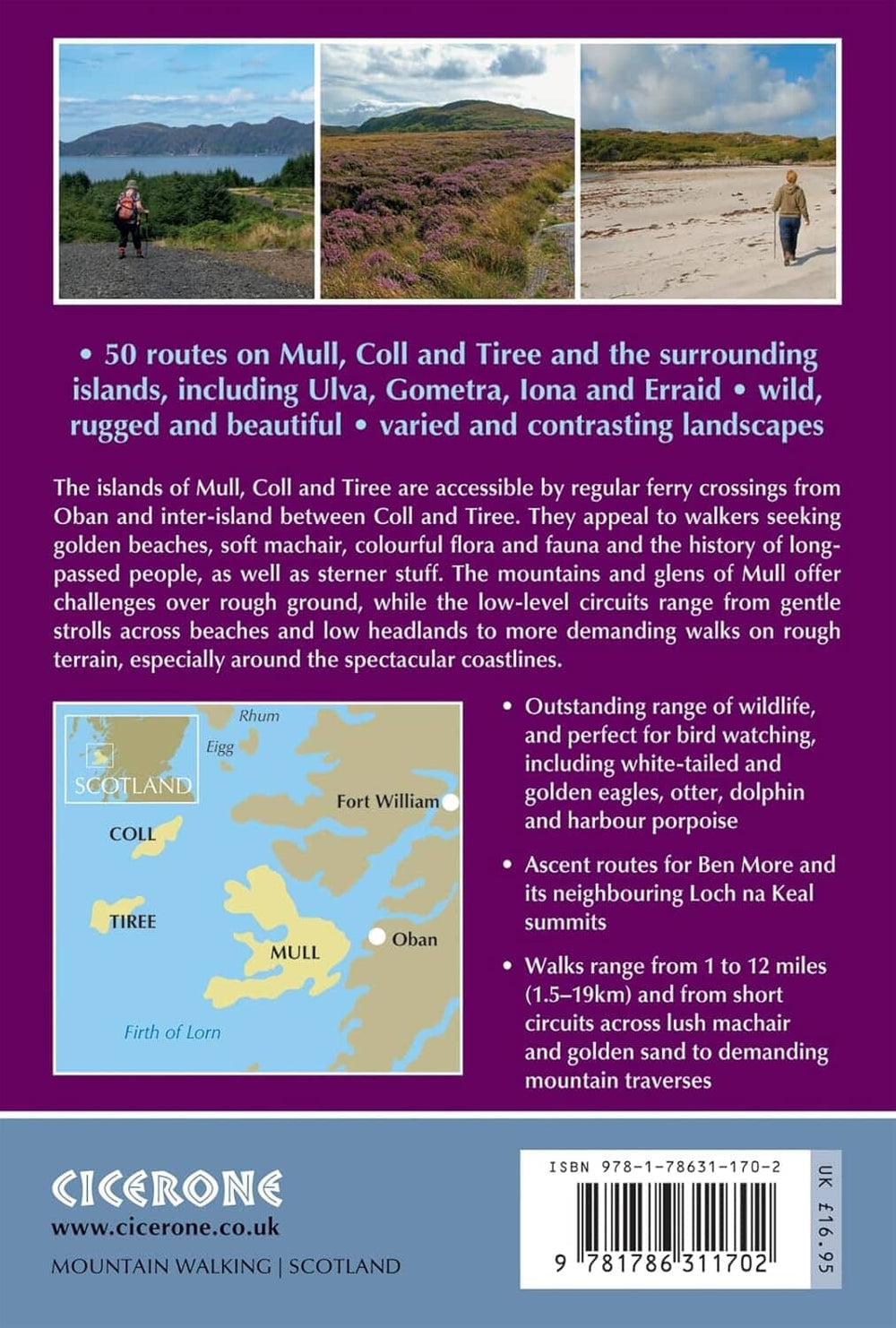 Guide de randonnées (en anglais) - Mull, Coll and Tiree (Écosse) | Cicerone guide de randonnée Cicerone 