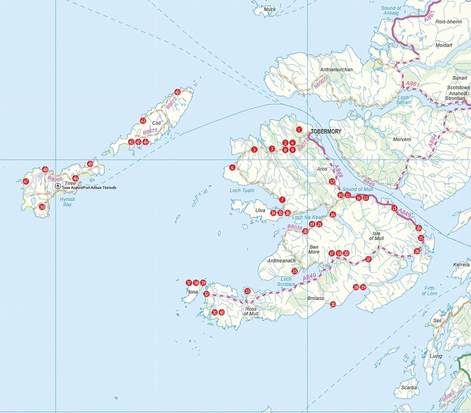 Guide de randonnées (en anglais) - Mull, Coll and Tiree (Écosse) | Cicerone guide de randonnée Cicerone 