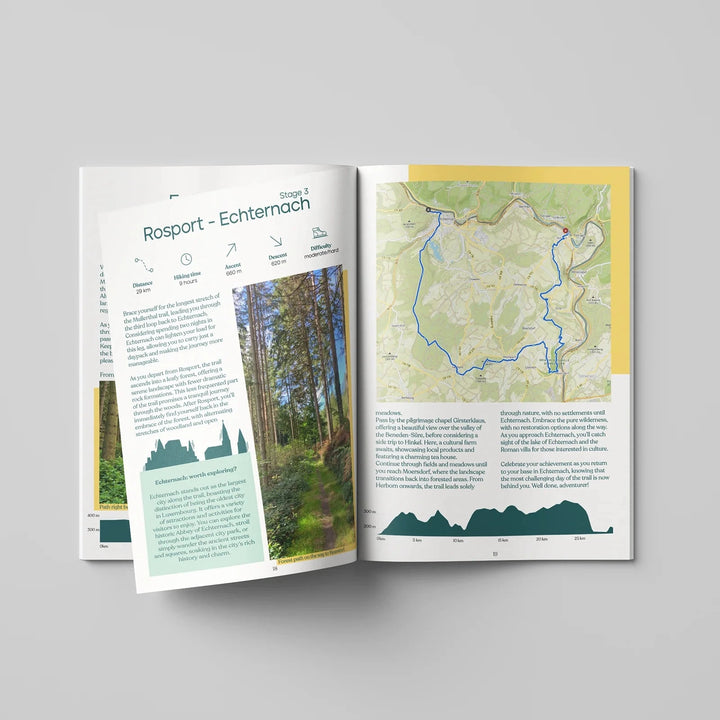 Guide de randonnées (en anglais) - Mullerthal Trail, 112 km through Luxembourg | Floor Denil guide de randonnée Floor Denil 