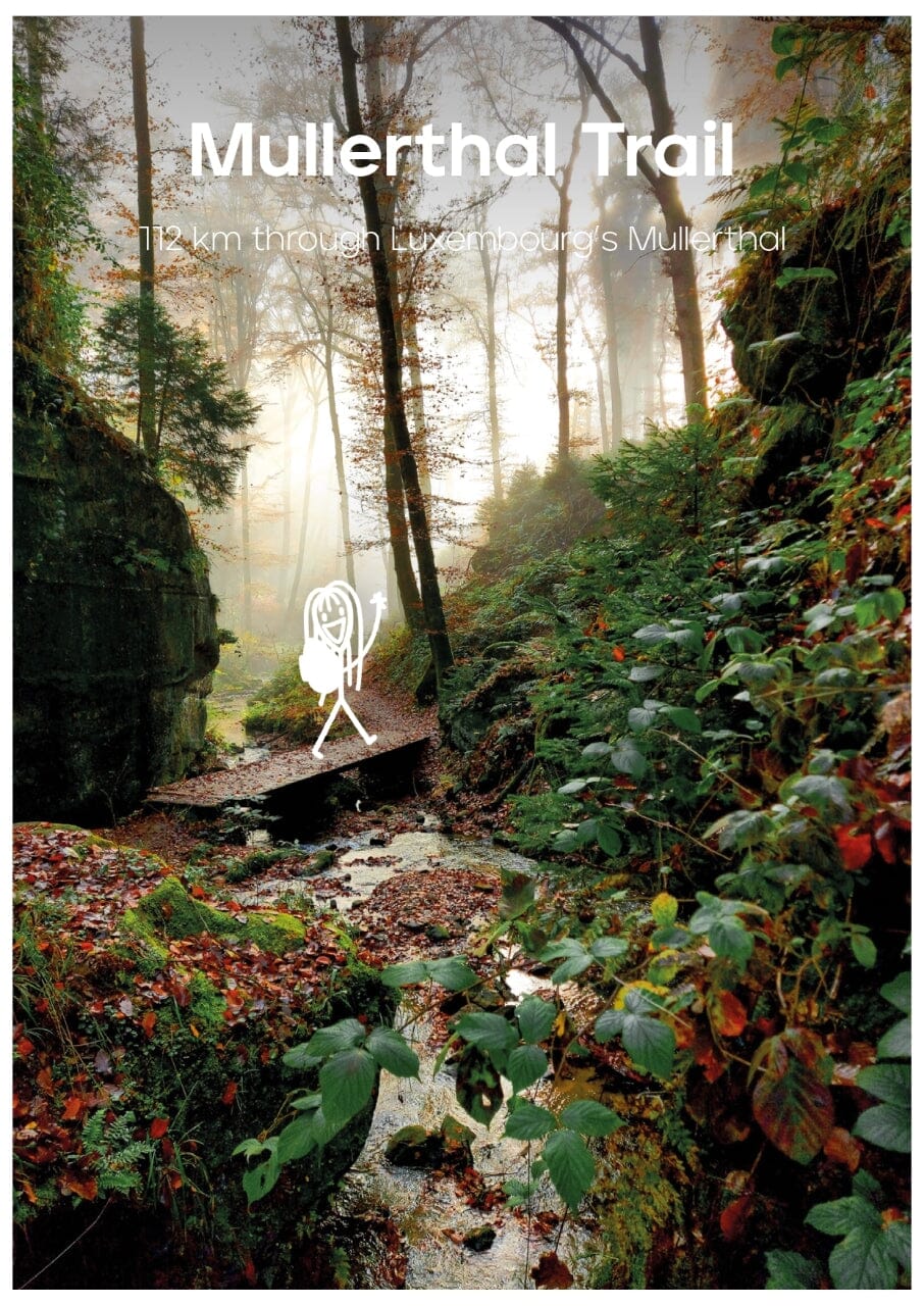 Guide de randonnées (en anglais) - Mullerthal Trail, 112 km through Luxembourg | Floor Denil guide de randonnée Floor Denil 