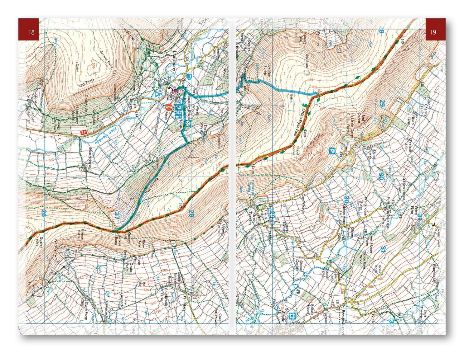 Guide de randonnées (en anglais) - Offa's Dyke path, national trail | Cicerone guide de randonnée Cicerone 