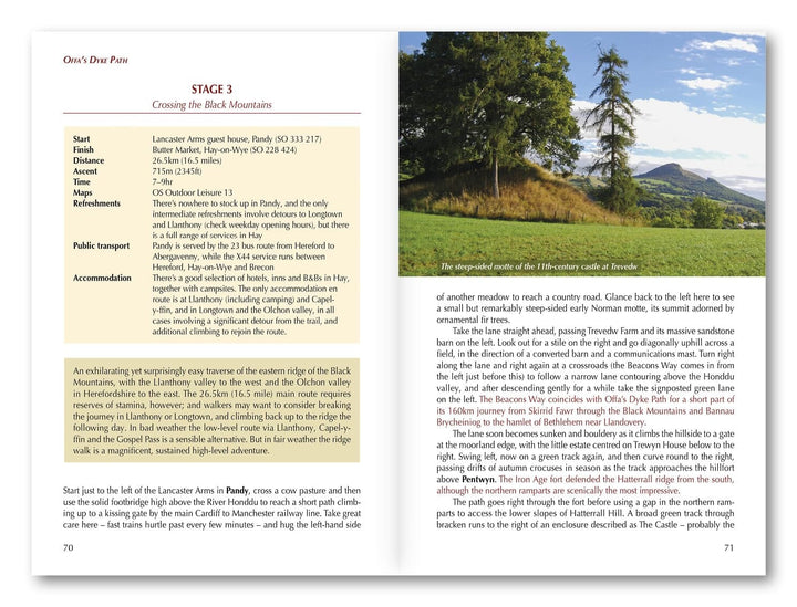 Guide de randonnées (en anglais) - Offa's Dyke path, national trail | Cicerone guide de randonnée Cicerone 