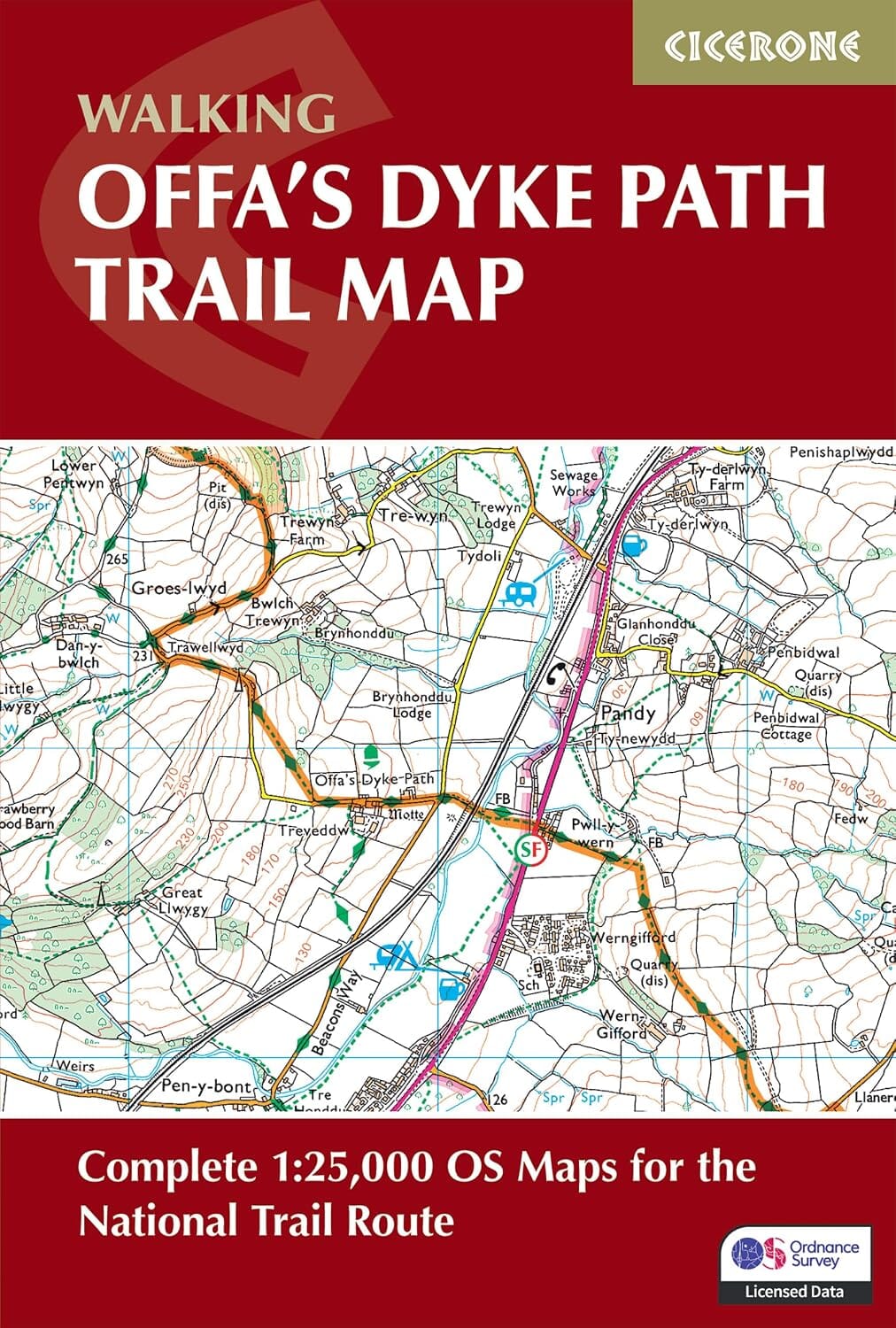 Guide de randonnées (en anglais) - Offa's Dyke path, national trail | Cicerone guide de randonnée Cicerone 