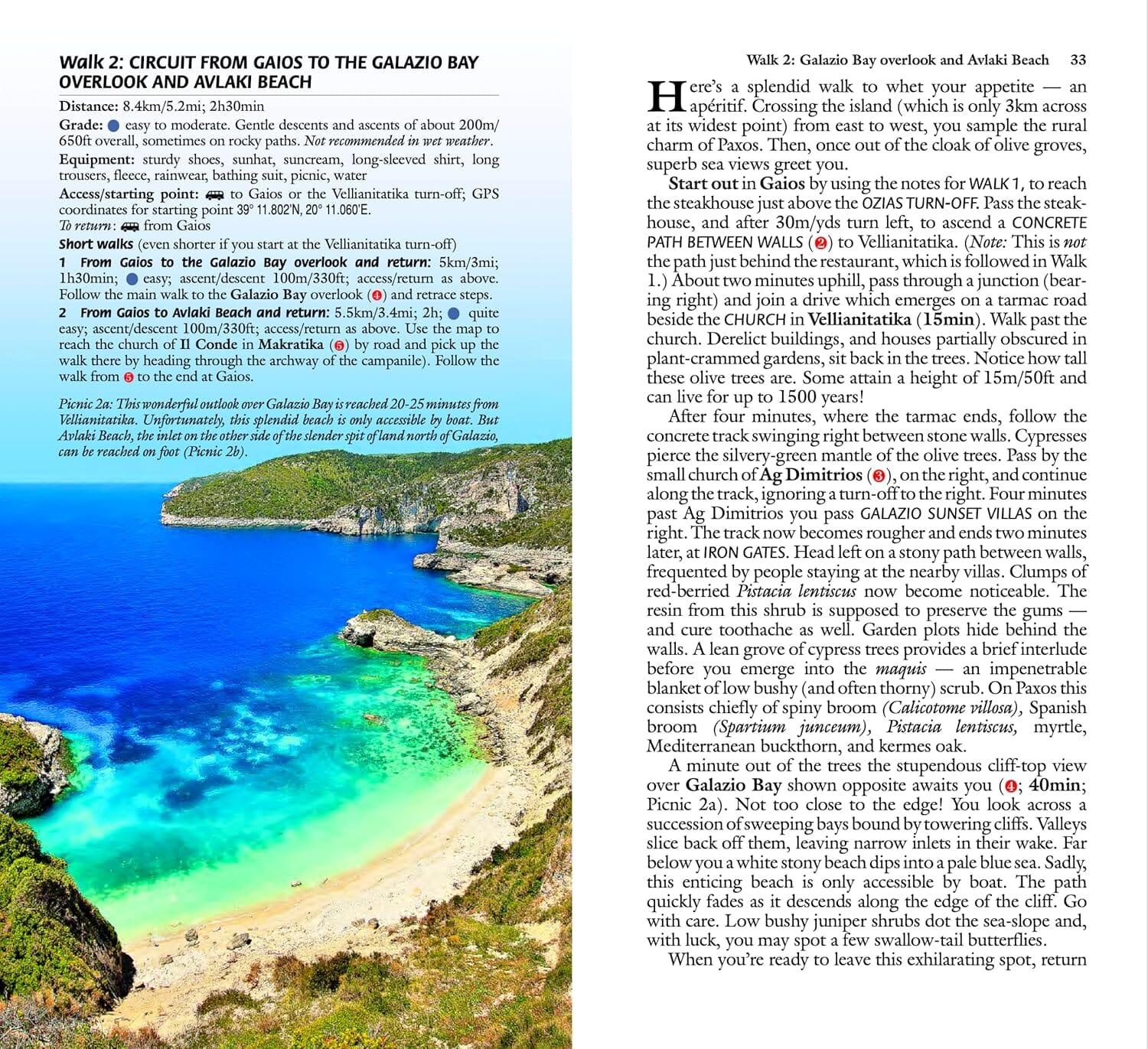 Guide de randonnées (en anglais) - Paxos | Sunflower guide de randonnée Sunflower 
