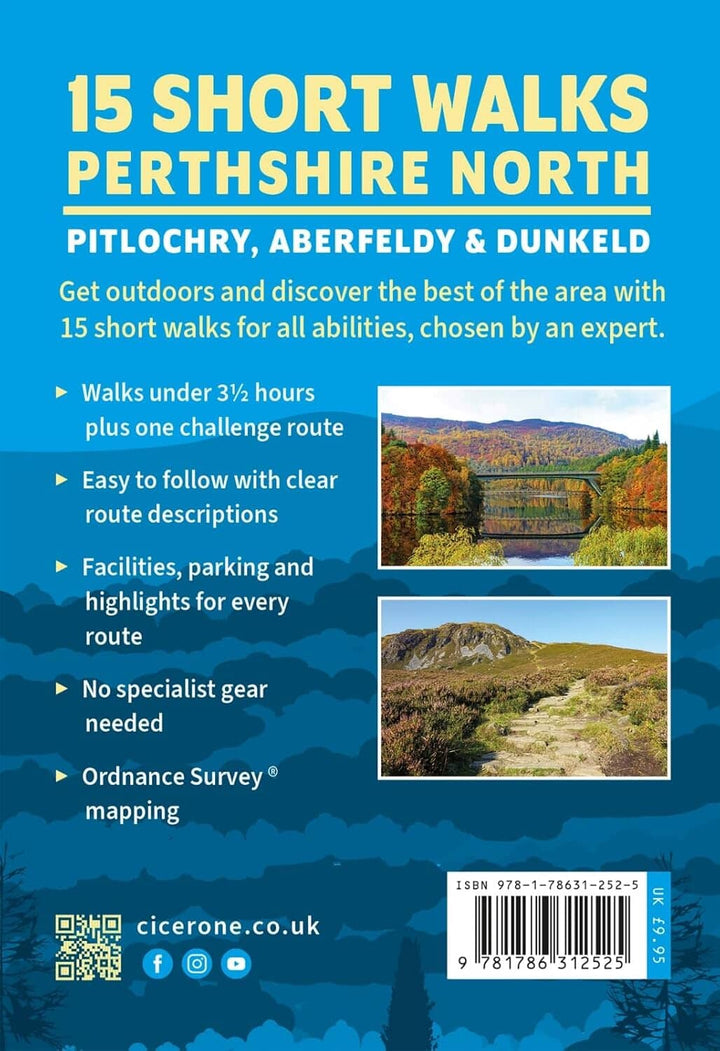Guide de randonnées (en anglais) - Perthshire North : Pitlochry, Aberfeldy and Dunkeld, 15 Short Walks | Cicerone guide de randonnée Cicerone 