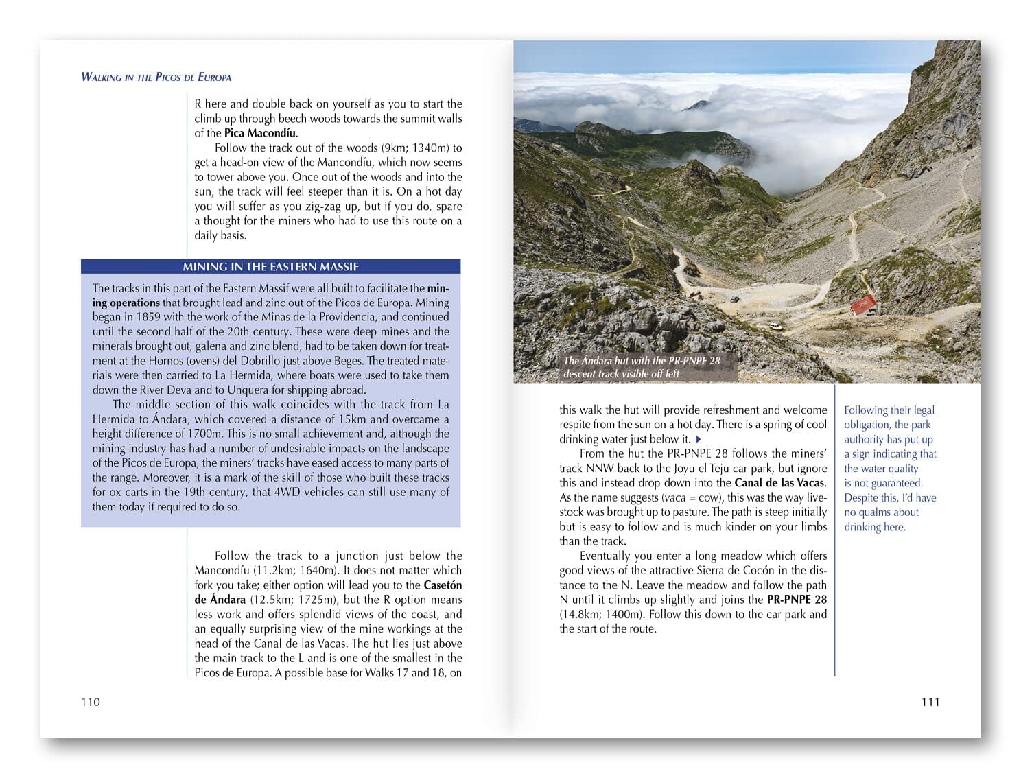 Guide de randonnées (en anglais) - Picos de Europa | Cicerone guide de randonnée Cicerone 