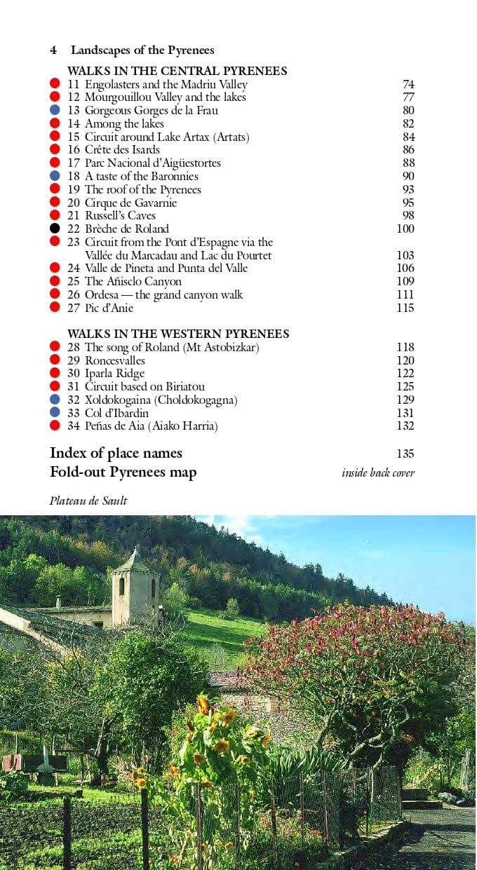 Guide de randonnées (en anglais) - Pyrenees | Sunflower guide de randonnée Sunflower 