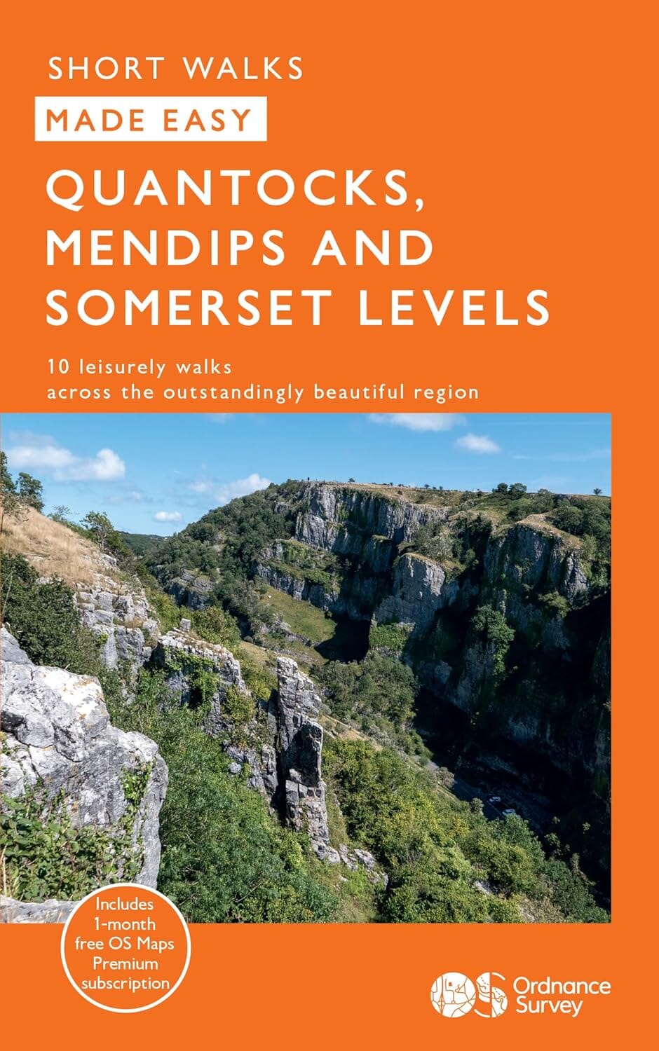 Guide de randonnées (en anglais) - Quantocks, Mendips and Somerset Levels | Ordnance Survey - Short Walks guide de randonnée Ordnance Survey