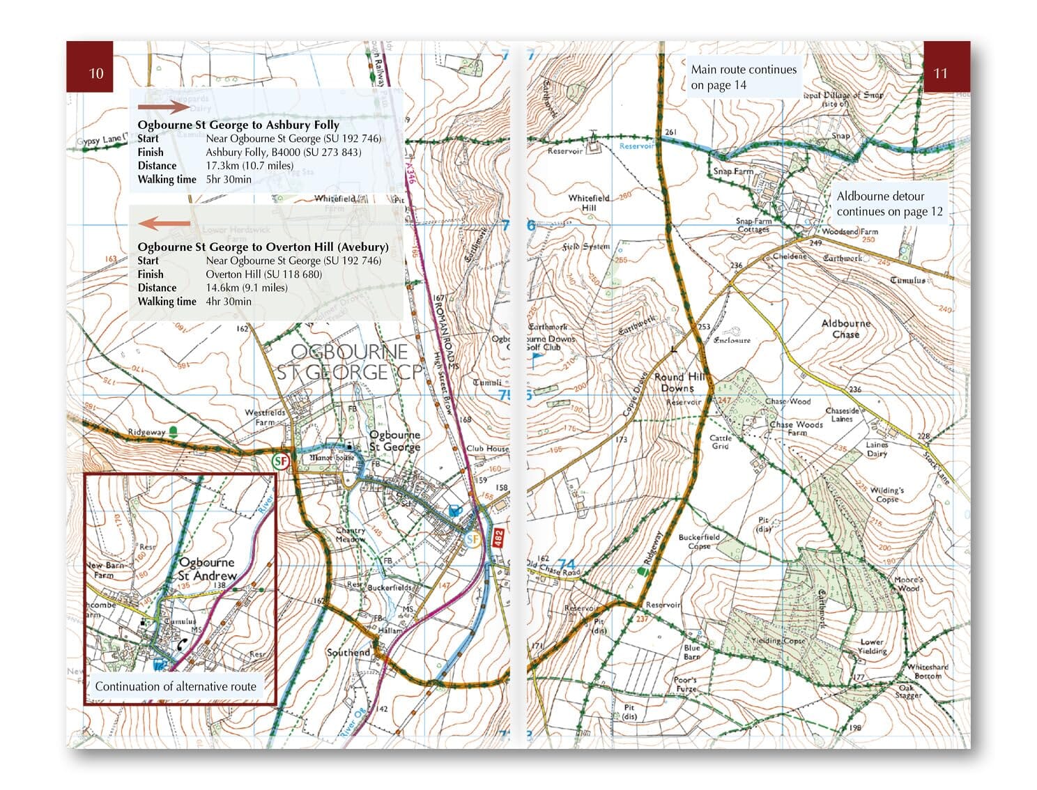 Guide de randonnées (en anglais) - Ridgeway National Trail, Avebury to Ivinghoe Beacon | Cicerone guide de randonnée Cicerone 