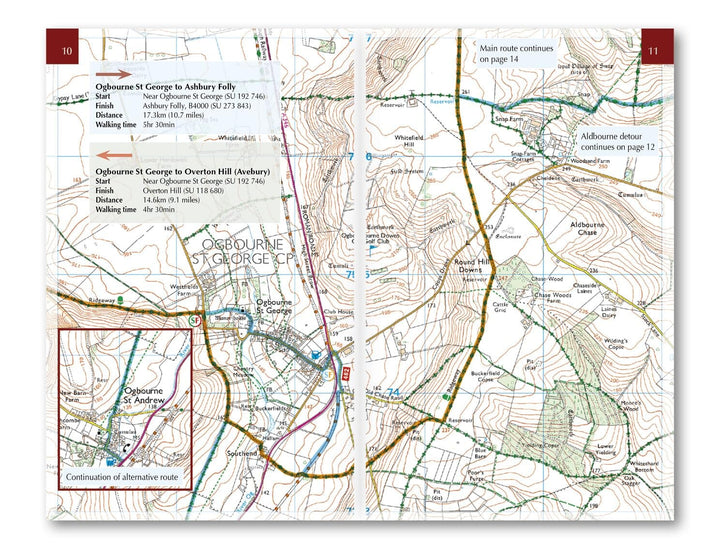 Guide de randonnées (en anglais) - Ridgeway National Trail, Avebury to Ivinghoe Beacon | Cicerone guide de randonnée Cicerone 