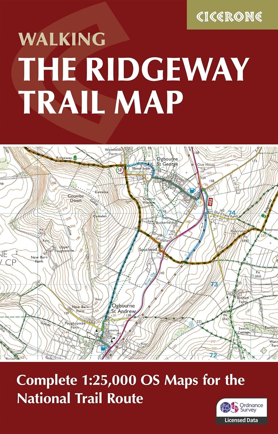 Guide de randonnées (en anglais) - Ridgeway National Trail, Avebury to Ivinghoe Beacon | Cicerone guide de randonnée Cicerone 
