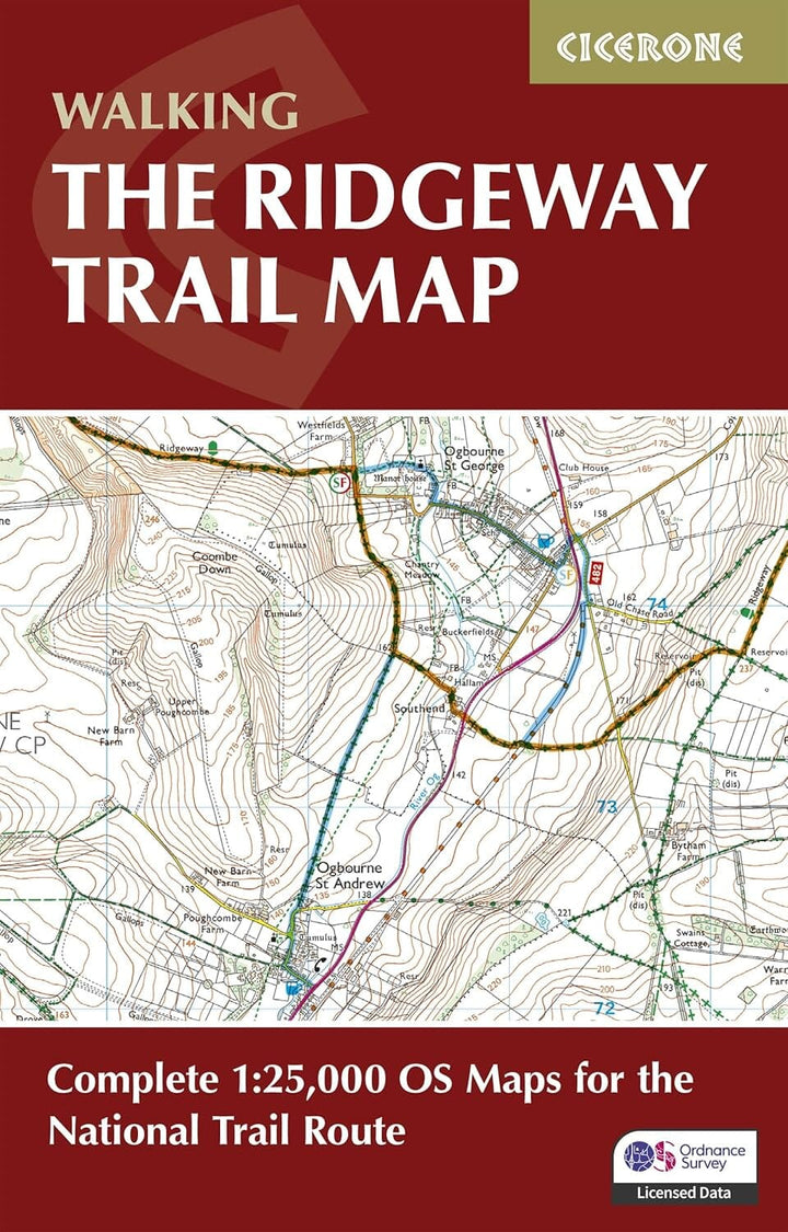 Guide de randonnées (en anglais) - Ridgeway National Trail, Avebury to Ivinghoe Beacon | Cicerone guide de randonnée Cicerone 