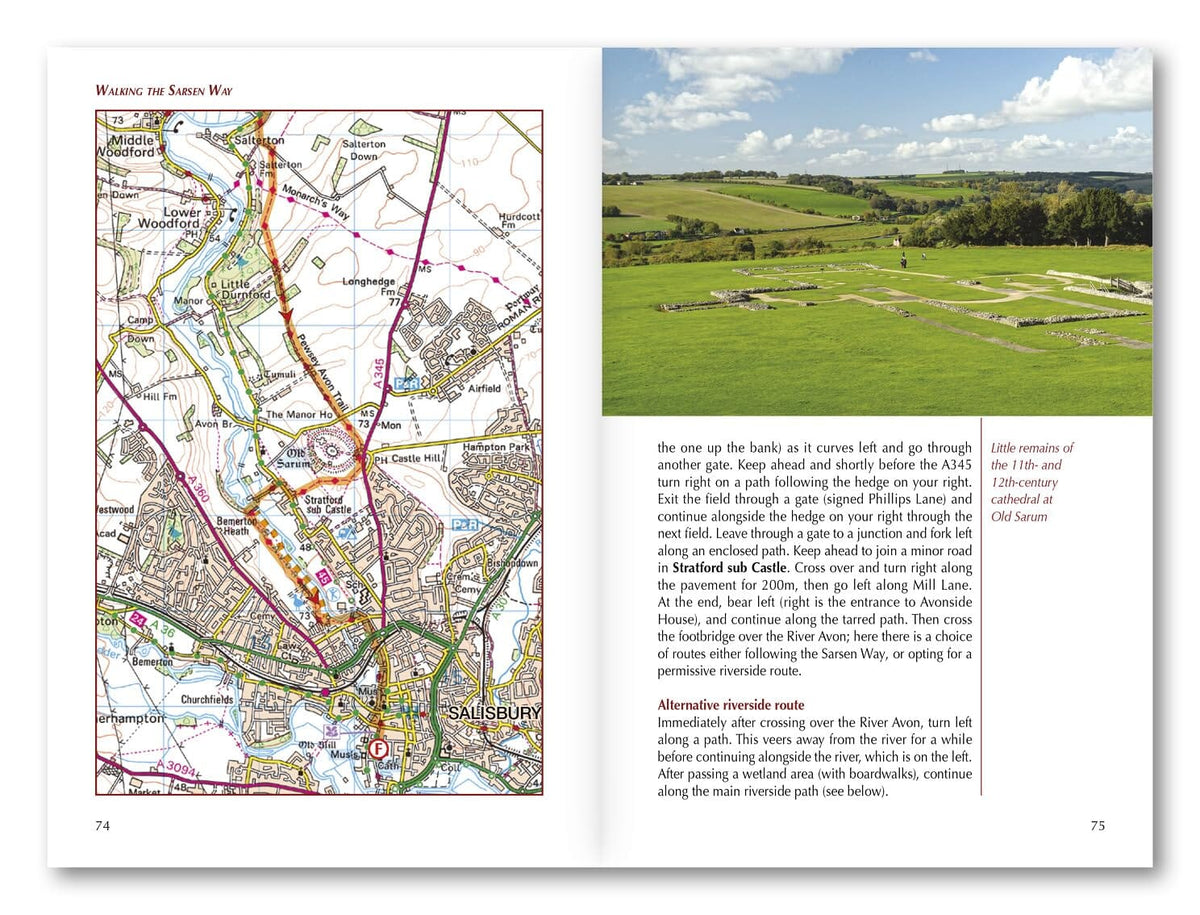 Guide de randonnées (en anglais) - Sarsen Way | Cicerone guide de randonnée Cicerone 