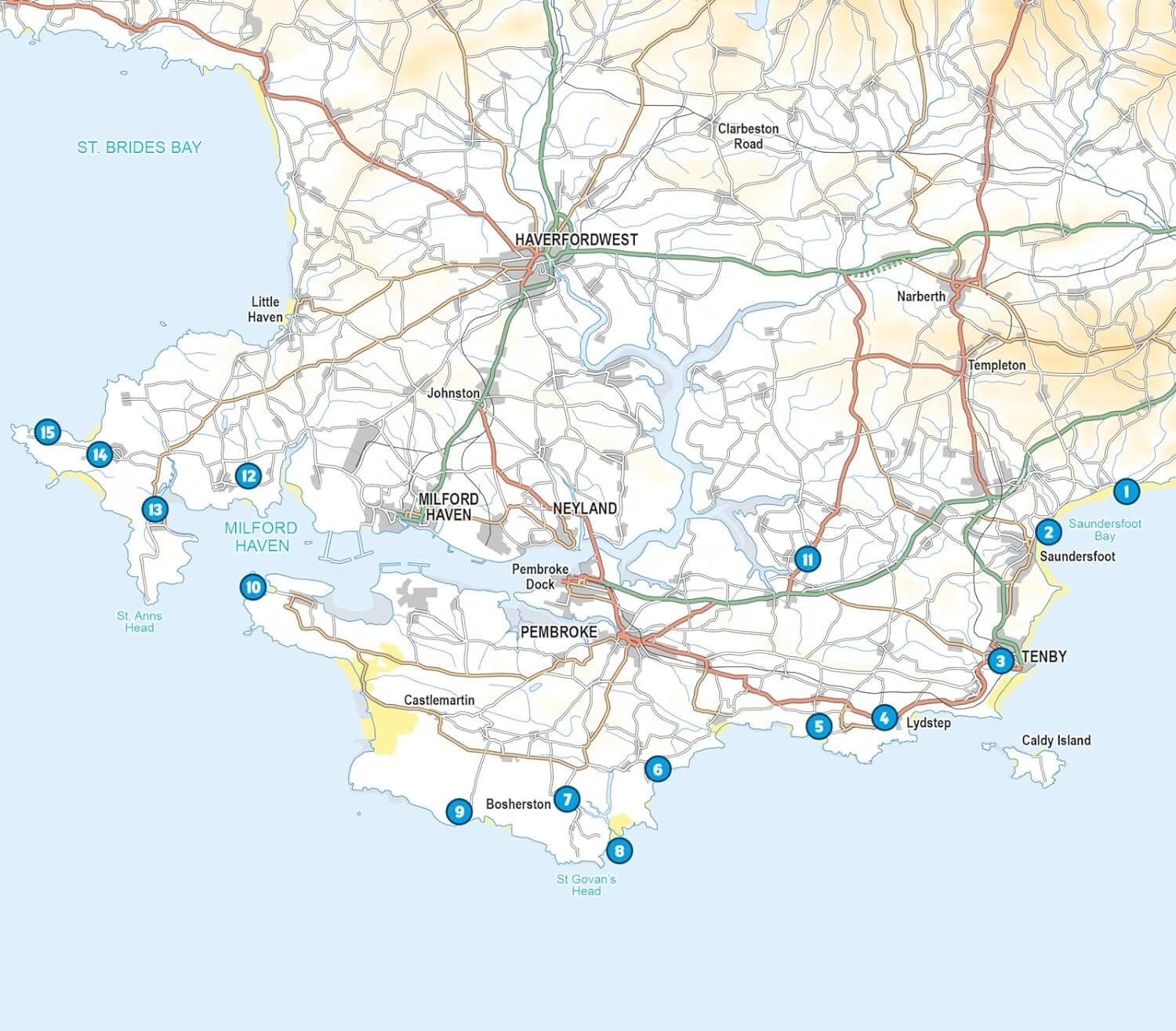 Guide de randonnées (en anglais) - Short Walks in Pembrokeshire : Tenby and the south | Cicerone guide de randonnée Cicerone 