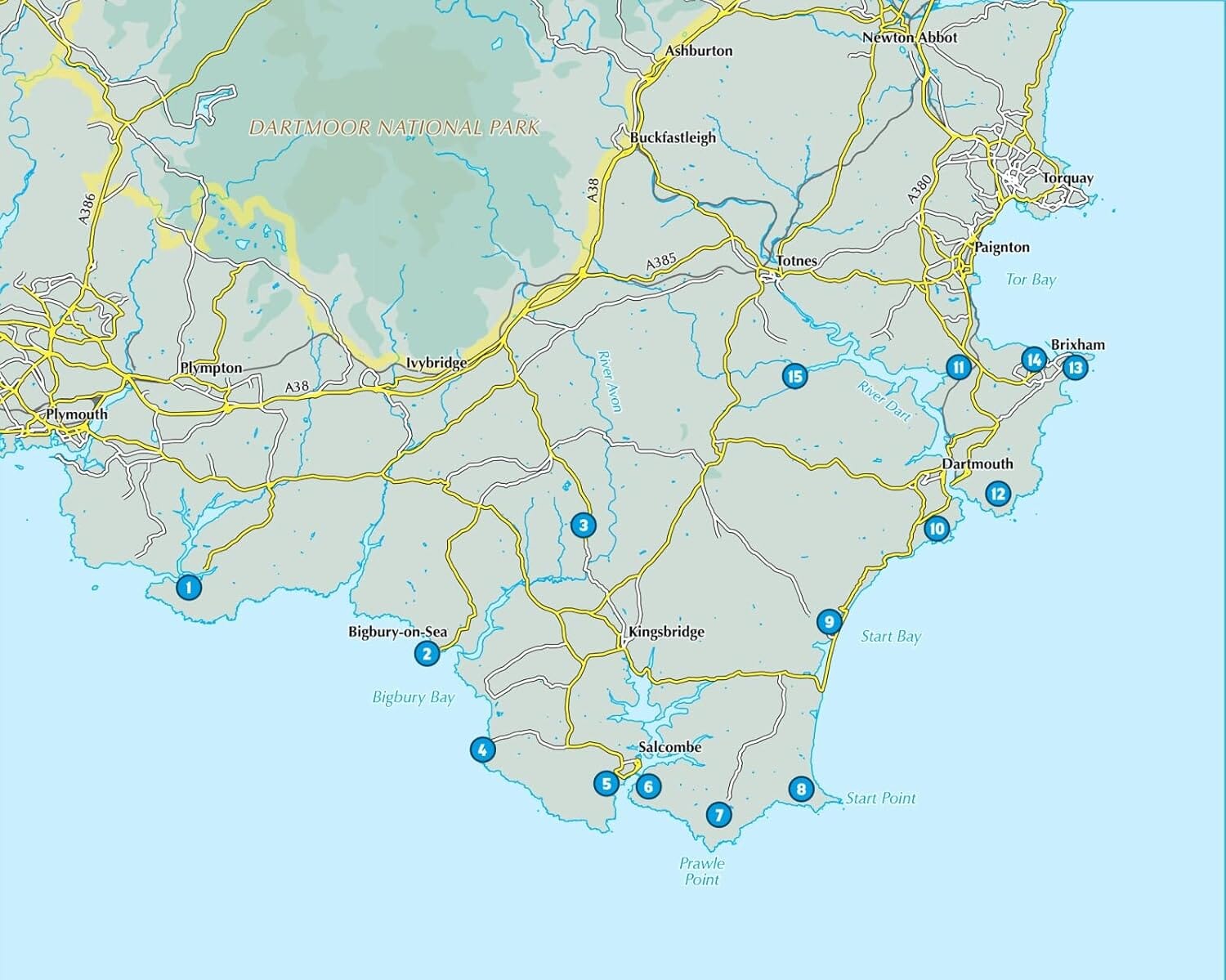 Guide de randonnées (en anglais) - South Devon - Salcombe, Brixham short walks | Cicerone guide de randonnée Cicerone 