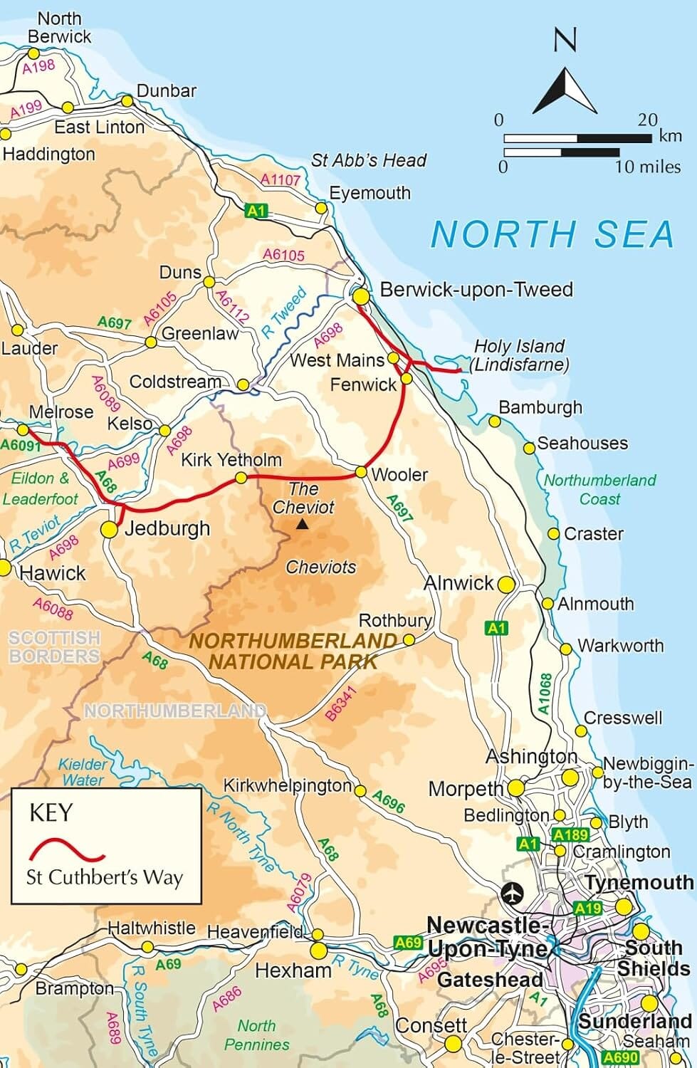 Guide de randonnées (en anglais) - St Cuthbert's Way | Cicerone guide de randonnée Cicerone 