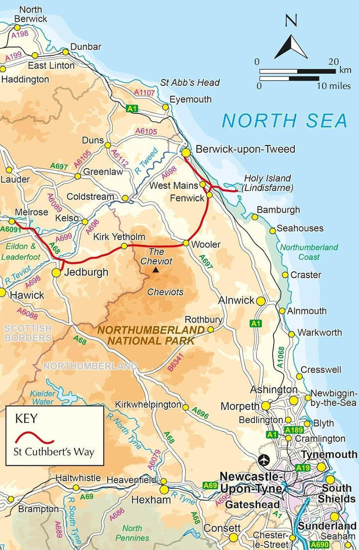 Guide de randonnées (en anglais) - St Cuthbert's Way | Cicerone guide de randonnée Cicerone 
