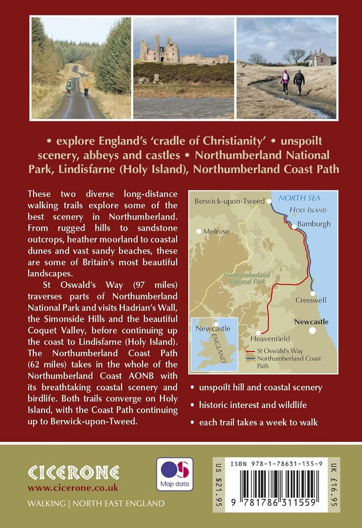 Guide de randonnées (en anglais) - St Oswald's Way and Northumberland Coast Path | Cicerone guide de randonnée Cicerone 