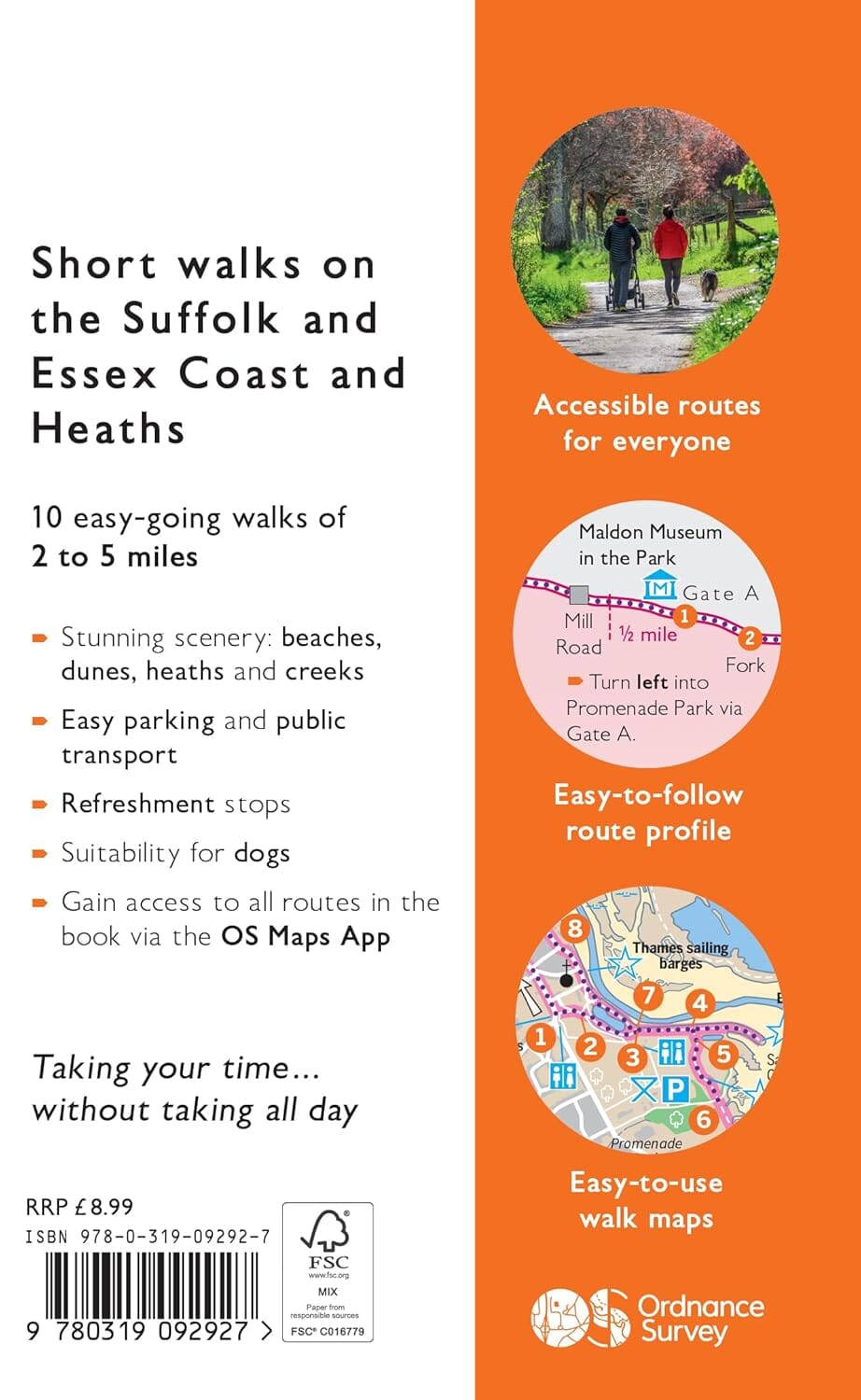 Guide de randonnées (en anglais) - Suffolk & East Coast & Heaths | Ordnance Survey - Short Walks guide de randonnée Ordnance Survey