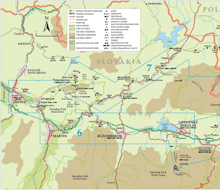 Guide de randonnées (en anglais) - Tatra Mountains (Poland & Slovakia) 2026 | Sunflower guide de randonnée Sunflower 