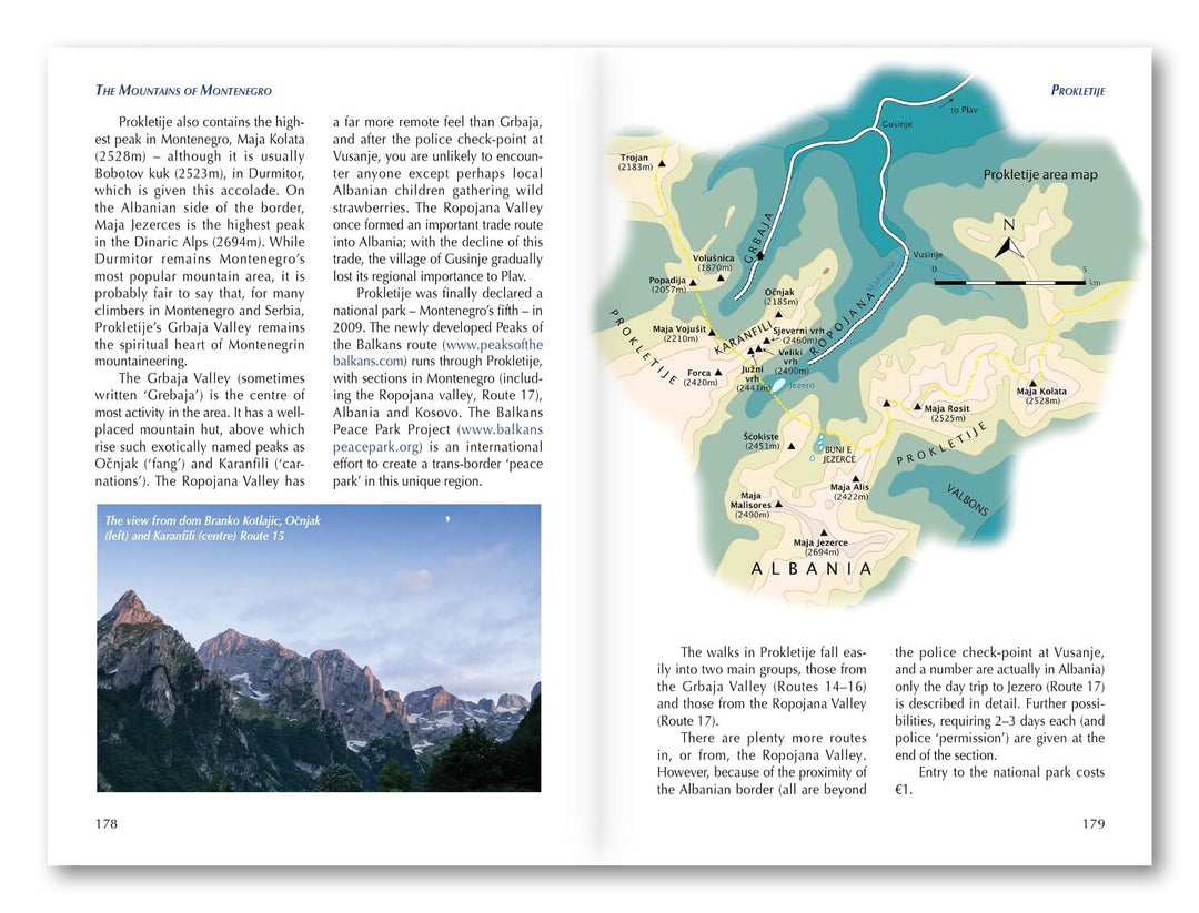 Guide de randonnées (en anglais) - The Mountains of Montenegro | Cicerone guide de randonnée Cicerone 