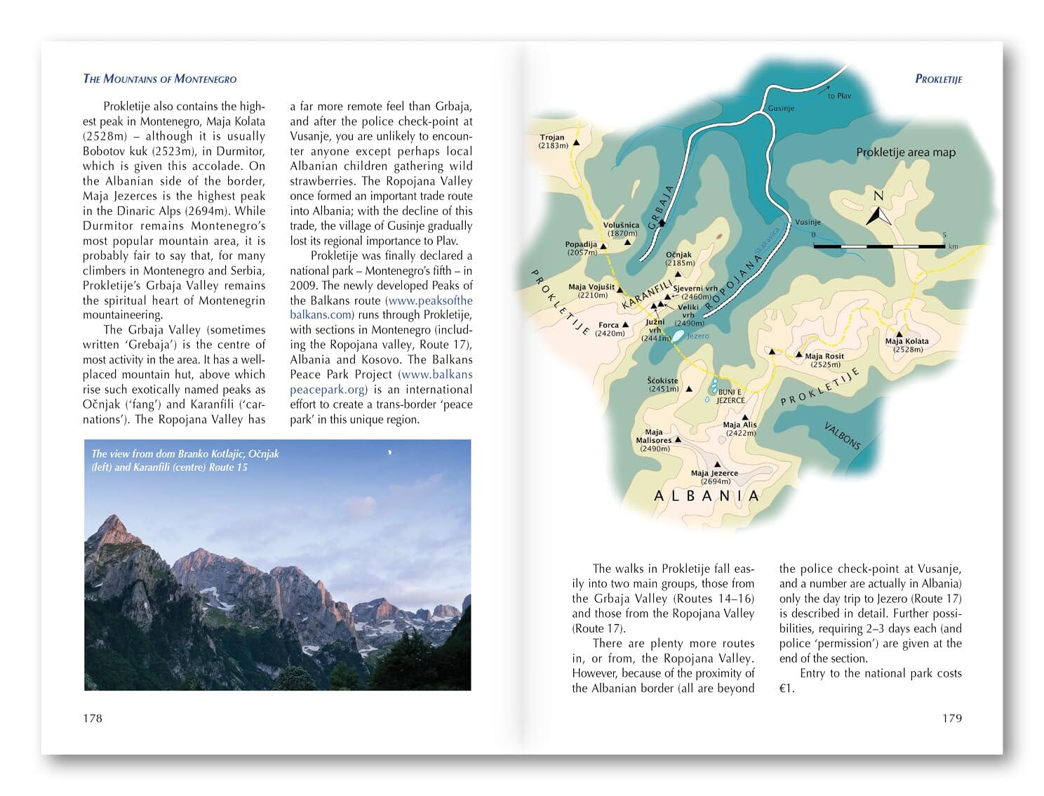 Guide de randonnées (en anglais) - The Mountains of Montenegro | Cicerone guide de randonnée Cicerone 
