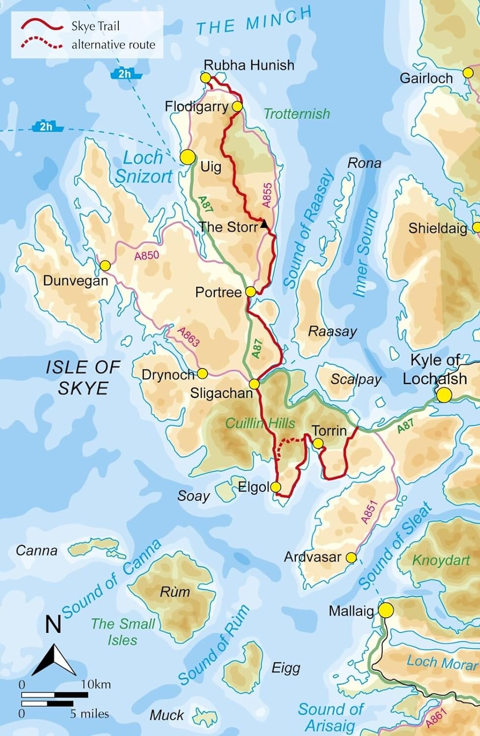 Guide de randonnées (en anglais) - The Skye Trail | Cicerone guide de randonnée Cicerone 
