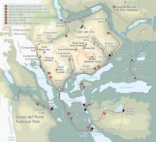 Guide de randonnées (en anglais) - Torres del Paine : Chile's Premier National Park & Argentina's Los Glaciares National Park | Cicerone guide de randonnée Cicerone