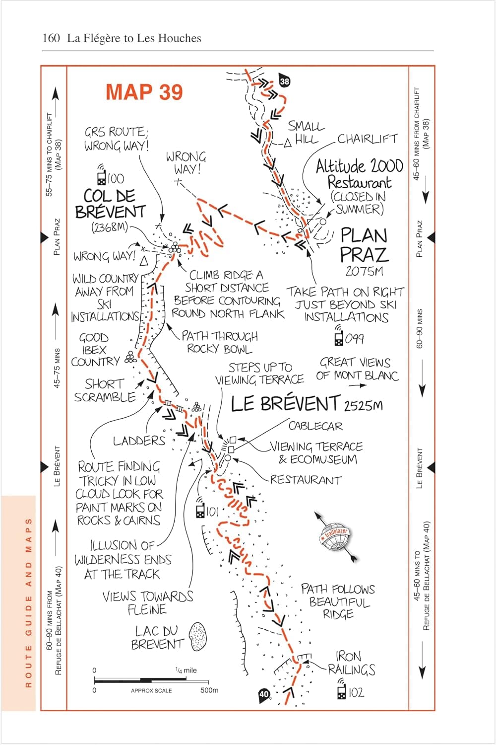 Guide de randonnées (en anglais) - Tour du Mont Blanc | Trailblazer guide de randonnée Trailblazer 