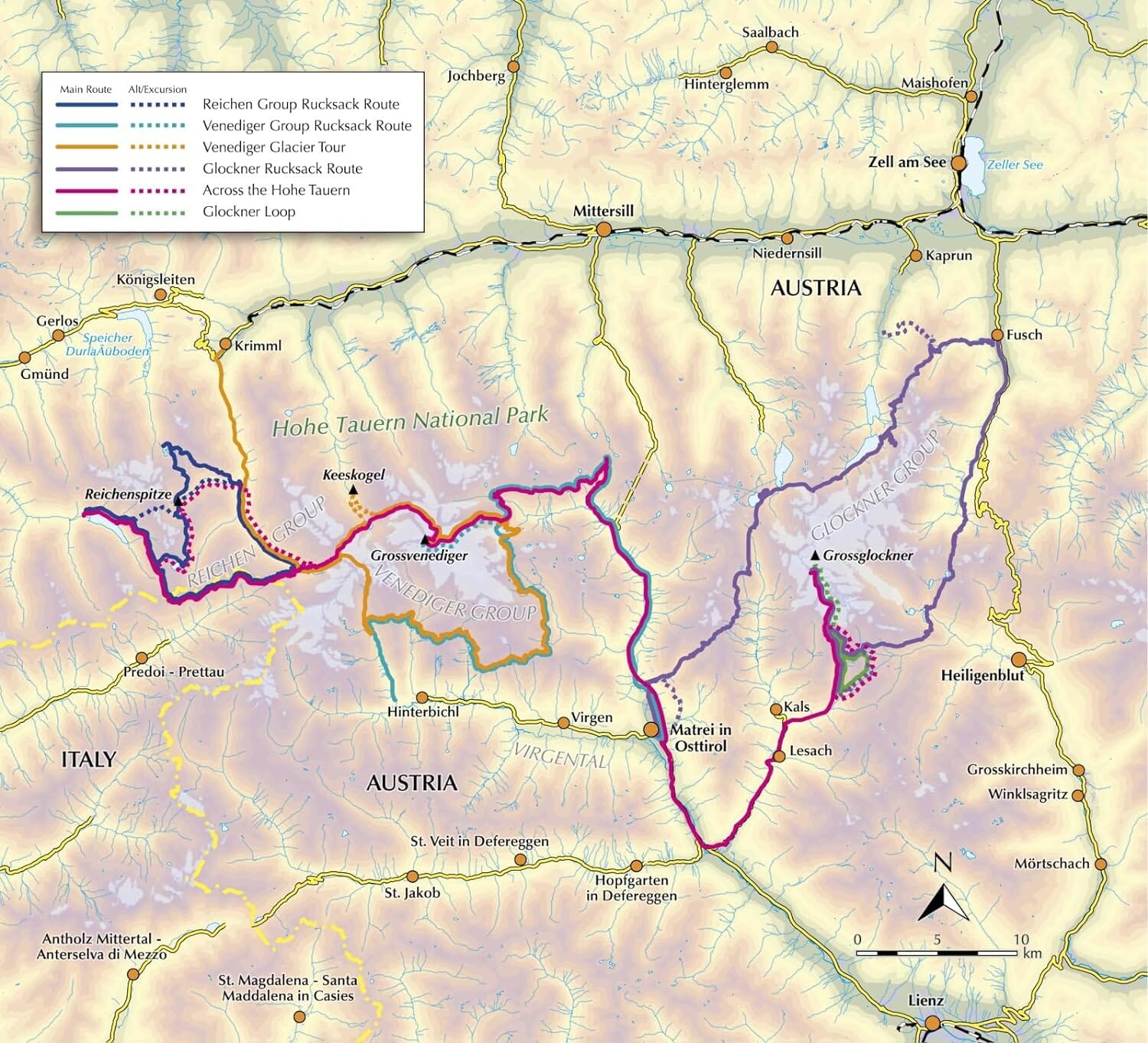 Guide de randonnées (en anglais) - Trekking in Austria's Hohe Tauern | Cicerone guide de randonnée Cicerone 