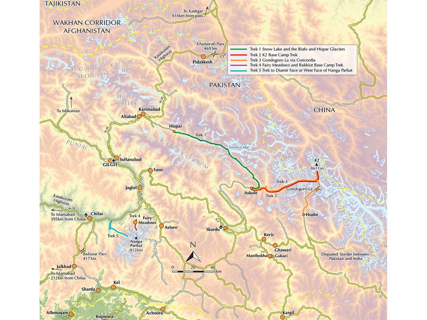 Guide de randonnées (en anglais) - Trekking in the Karakoram: Pakistan: K2, Snow Lake, Gondogoro La and Nanga Parbat | Cicerone guide de randonnée Cicerone 