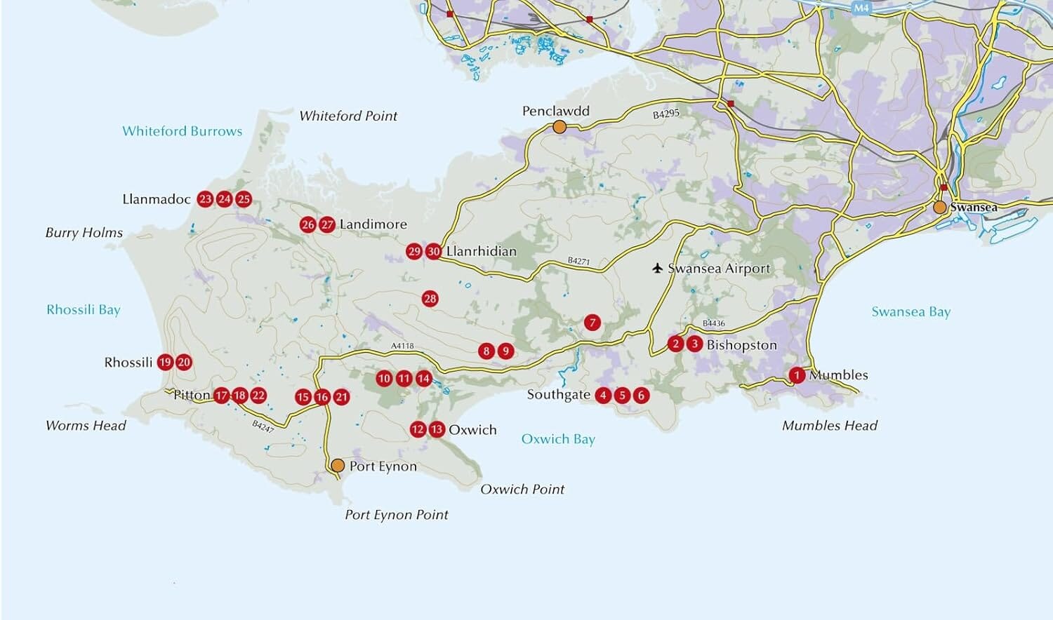 Guide de randonnées (en anglais) - Walking on Gower (Pays de Galles) | Cicerone guide de randonnée Cicerone 