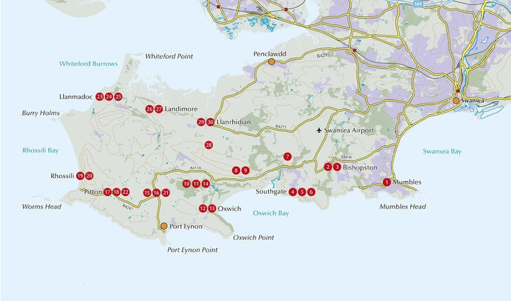 Guide de randonnées (en anglais) - Walking on Gower (Pays de Galles) | Cicerone guide de randonnée Cicerone 