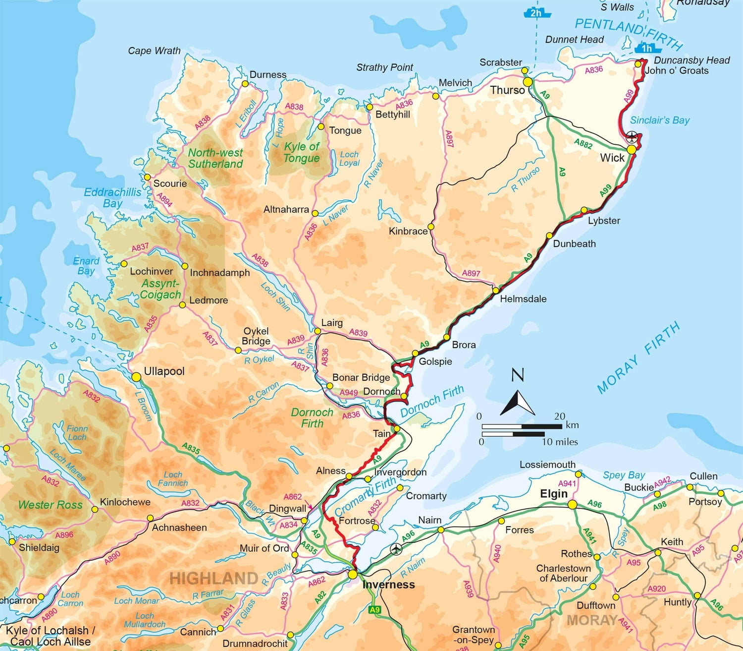Guide de randonnées (en anglais) - Walking the John o' Groats Trail : Coastal walking from Inverness to John o' Groats | Cicerone guide de randonnée Cicerone