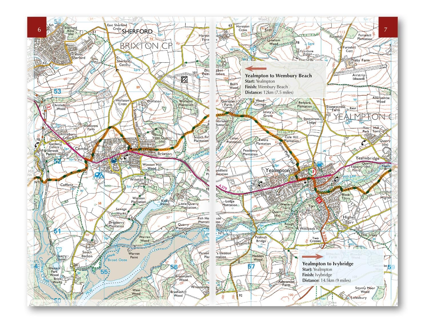 Guide de randonnées (en anglais) - Walking the Two Moors Way | Cicerone guide de randonnée Cicerone 