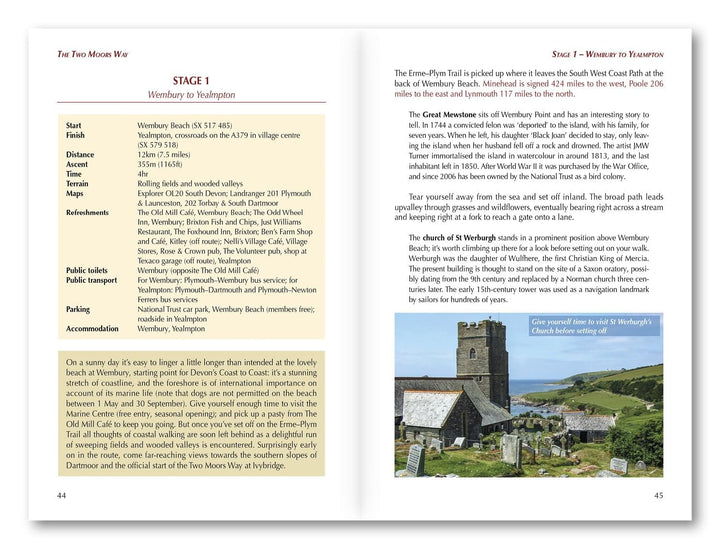 Guide de randonnées (en anglais) - Walking the Two Moors Way | Cicerone guide de randonnée Cicerone 