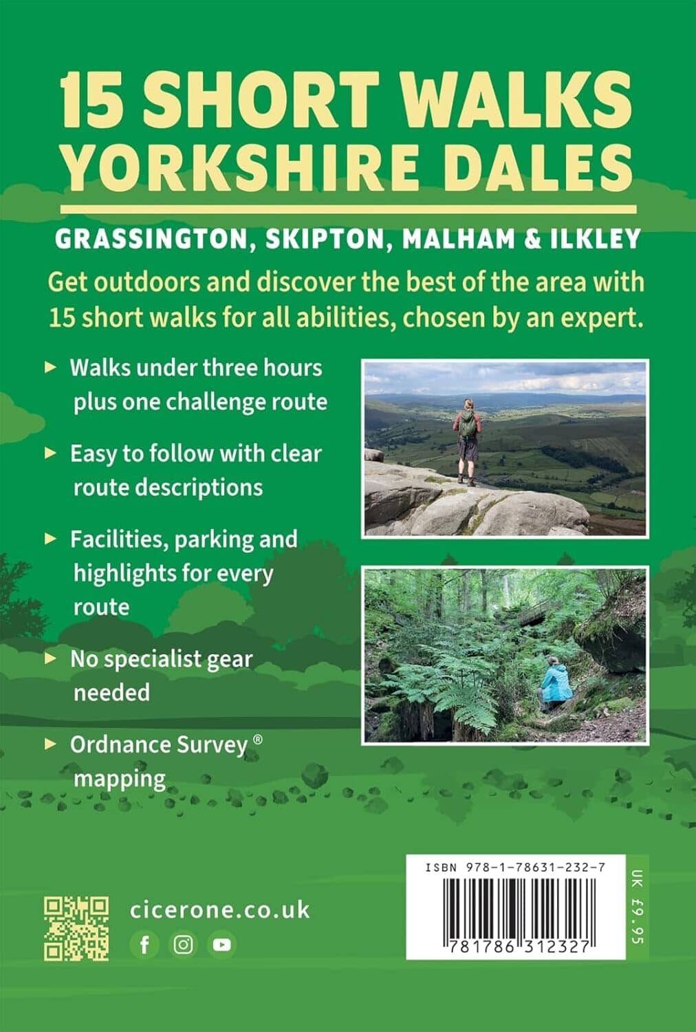 Guide de randonnées (en anglais) - Yorkshire Dales – Grassington, Skipton, Malham and Ilkley - 15 Short Walks | Cicerone guide de randonnée Cicerone 