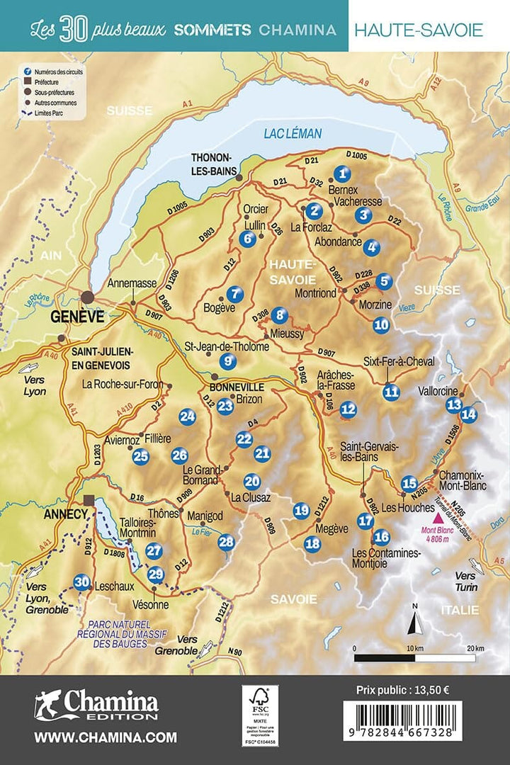 Guide de randonnées - Haute-Savoie, les 30 plus beaux sommets | Chamina guide de randonnée Chamina 