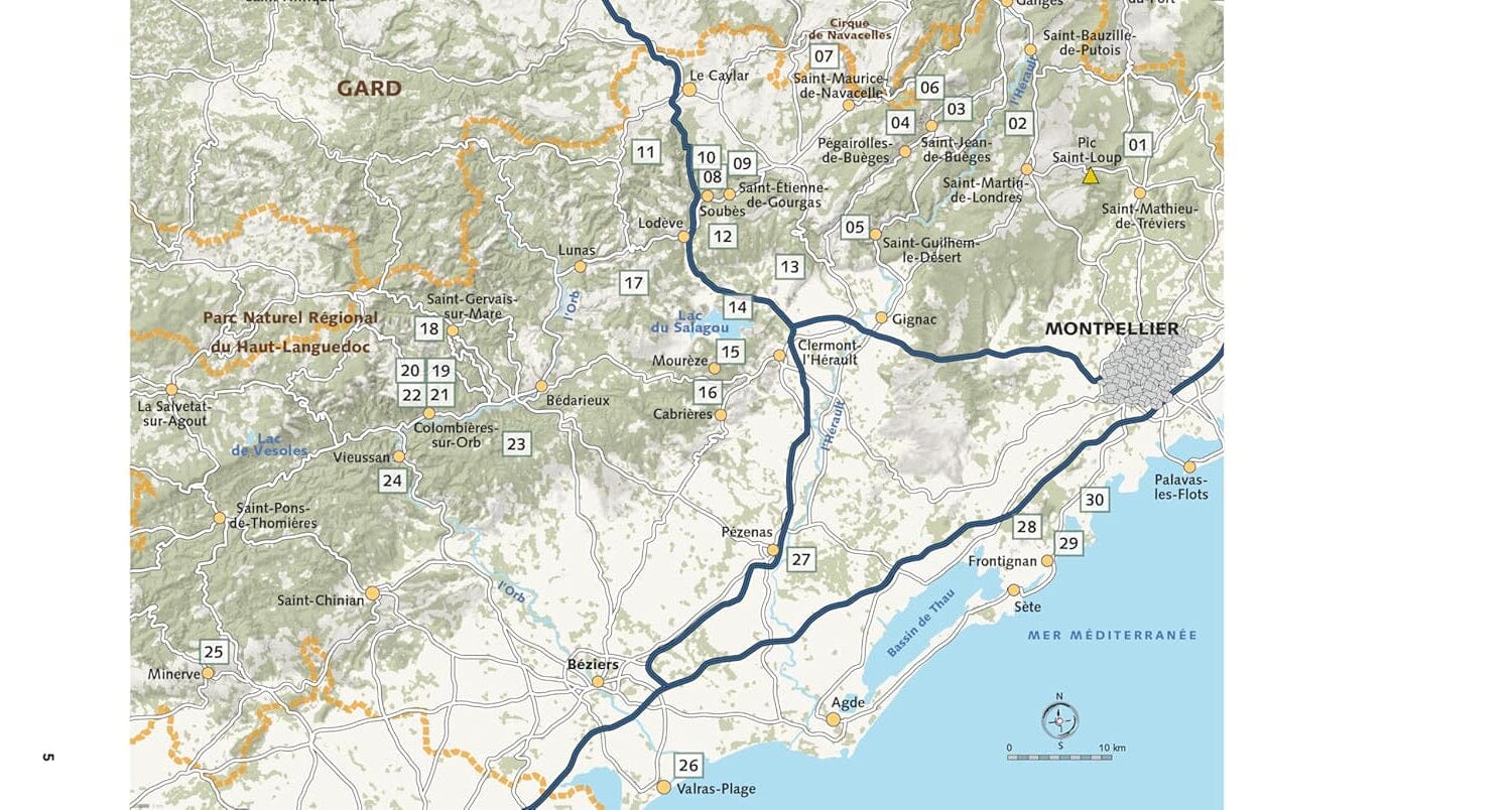 Guide de randonnées - Hérault, les plus belles randonnées | Glénat guide de randonnée Glénat 