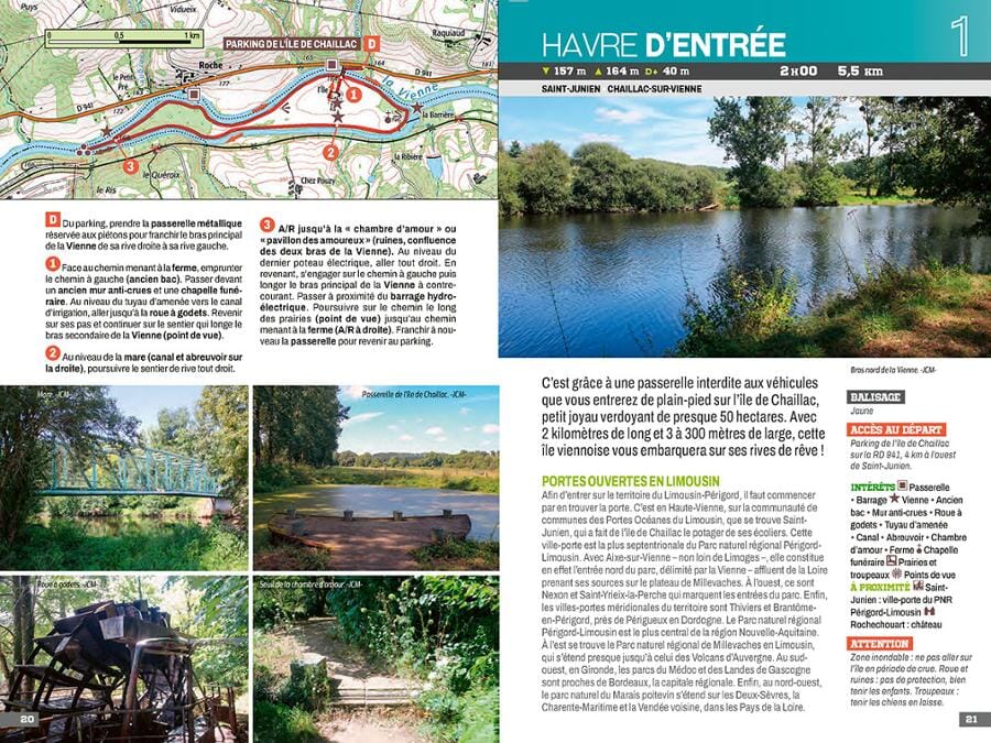 Guide de randonnées - PNR Périgord-Limousin, 30 balades à pied | Chamina guide de randonnée Chamina 