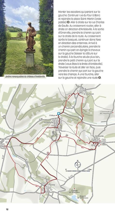 Guide de randonnées - Val d'Oise & Parc naturel régional du Vexin français, les plus belles randonnées | Glénat guide de randonnée Glénat 