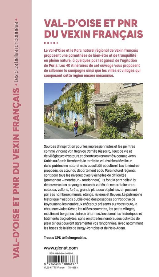 Guide de randonnées - Val d'Oise & Parc naturel régional du Vexin français, les plus belles randonnées | Glénat guide de randonnée Glénat 